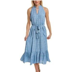 NWT Roberta Roller Rabbit Madlen Jannette Blue Midi Dress- Size S